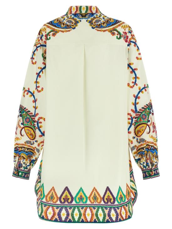  에트로 숏 원피스 프린트 포플린 드레스 멀티컬러 - ETRO