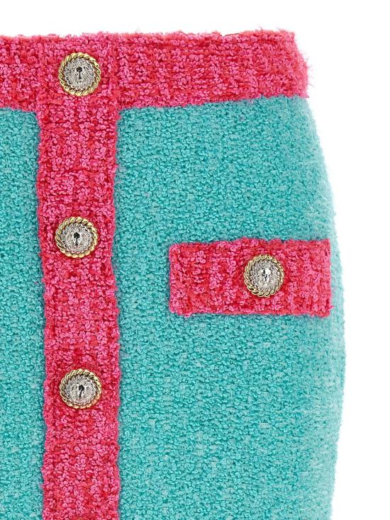  발망 스커트 레오네 버튼 투톤  멀티컬러 - BALMAIN