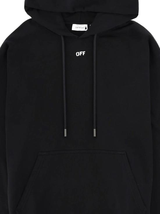  오프화이트 긴팔 티셔츠 3D 애로우 스프레이 스케이트 후드티 블랙 - OFF WHITE