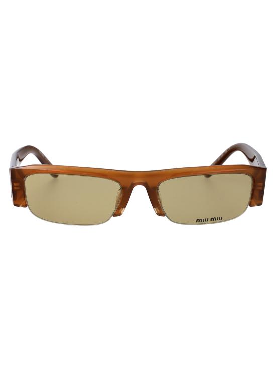 26SS 미우미우 베데트 직사각형 프레임 아이웨어 0MU B07S 22I10R brown