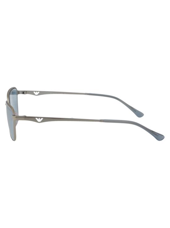  엠포리오 아르마니 안경 0 Ea2141 기하학적 프레임 선글라스 샤이니 실버 - EMPORIO ARMANI