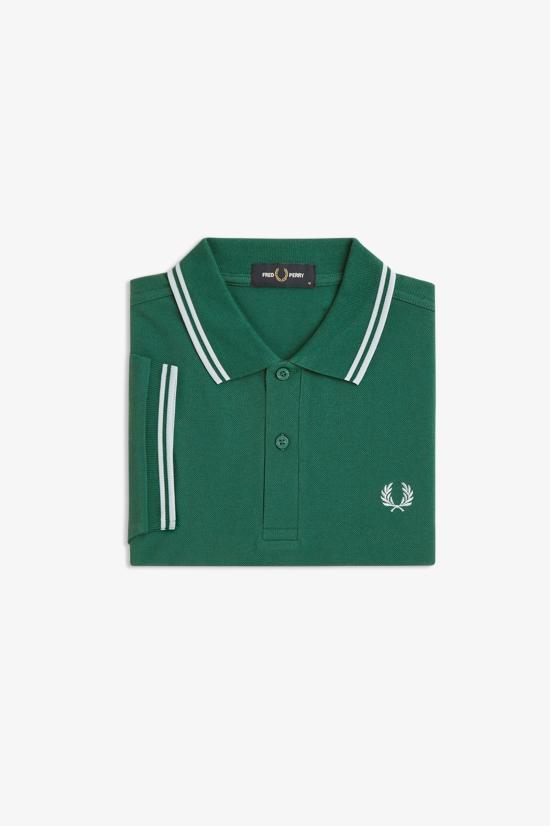 26SS 프레드페리 폴로 티셔츠 M3600 81B Sptgrn ltic ltic - FRED PERRY