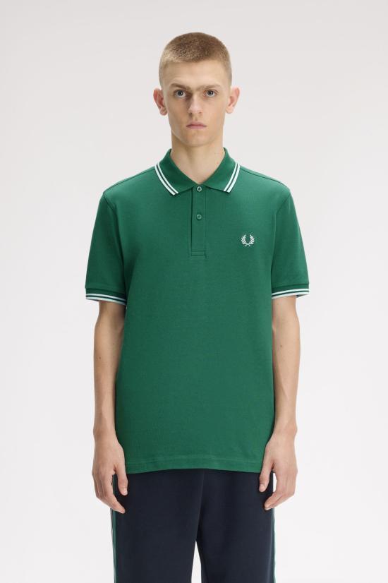 26SS 프레드페리 폴로 티셔츠 M3600 81B Sptgrn ltic ltic - FRED PERRY
