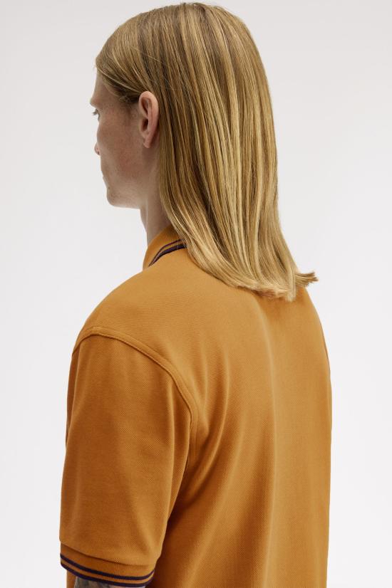 26SS 프레드페리 폴로 티셔츠 M3600 T86 Drk carml nvy - FRED PERRY