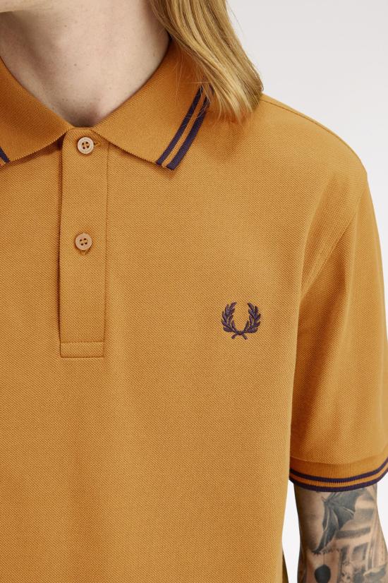 26SS 프레드페리 폴로 티셔츠 M3600 T86 Drk carml nvy - FRED PERRY