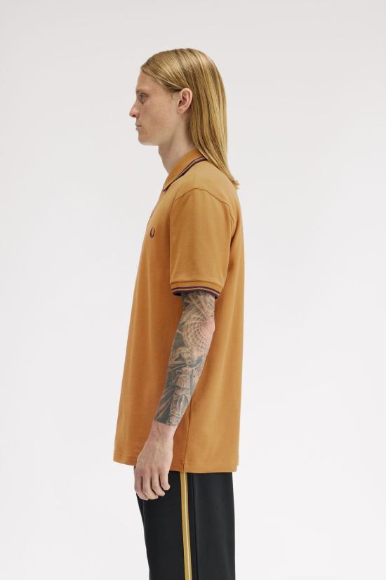 26SS 프레드페리 폴로 티셔츠 M3600 T86 Drk carml nvy - FRED PERRY