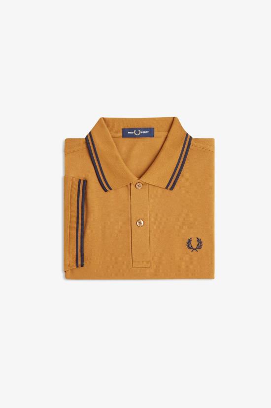 26SS 프레드페리 폴로 티셔츠 M3600 T86 Drk carml nvy - FRED PERRY