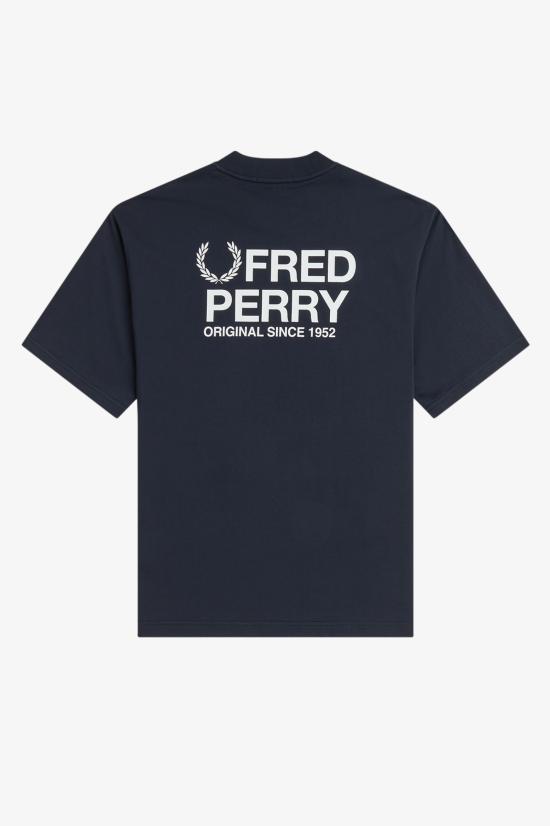 26SS 프레드페리 반팔 티셔츠 M2475 608 Navy - FRED PERRY