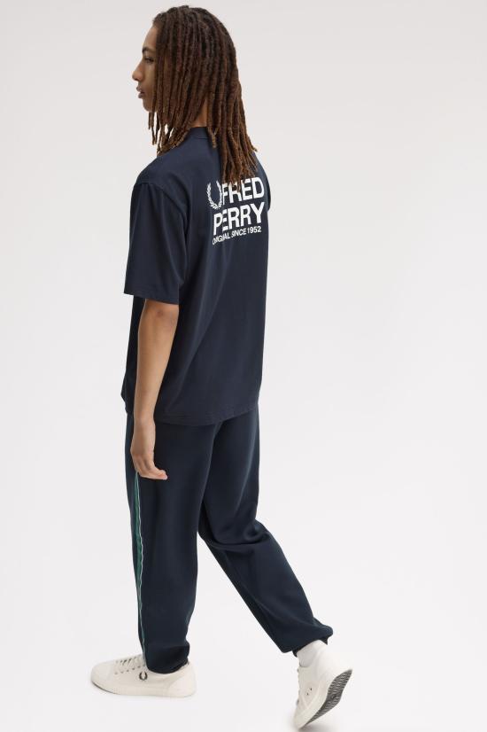 26SS 프레드페리 반팔 티셔츠 M2475 608 Navy - FRED PERRY