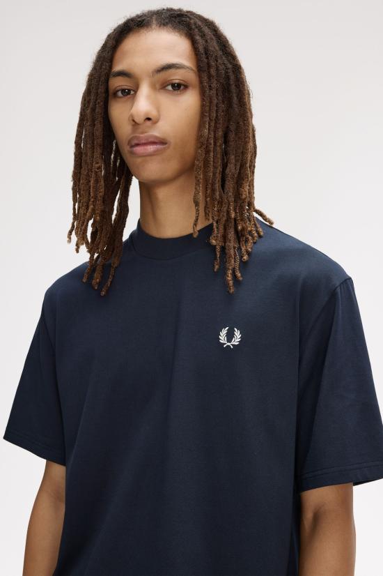 26SS 프레드페리 반팔 티셔츠 M2475 608 Navy - FRED PERRY