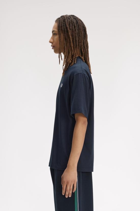 26SS 프레드페리 반팔 티셔츠 M2475 608 Navy - FRED PERRY