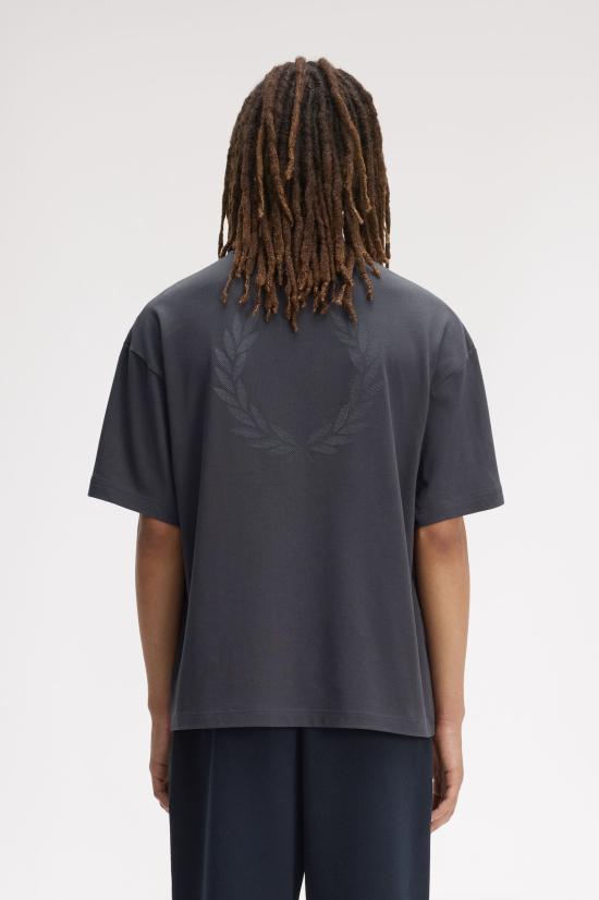 26SS 프레드페리 반팔 티셔츠 M2474 297 Anchor grey - FRED PERRY