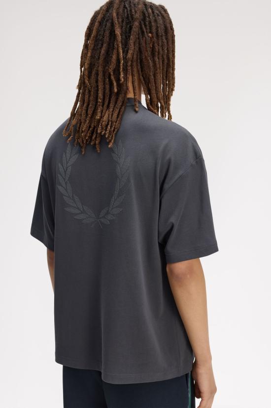 26SS 프레드페리 반팔 티셔츠 M2474 297 Anchor grey - FRED PERRY