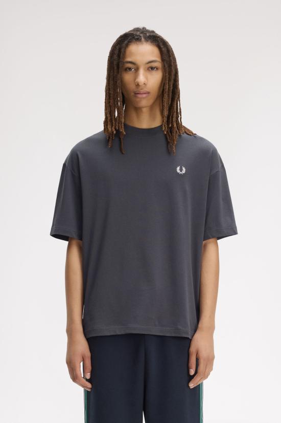 26SS 프레드페리 반팔 티셔츠 M2474 297 Anchor grey - FRED PERRY