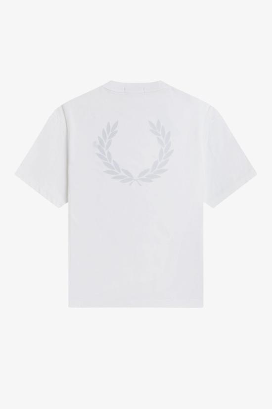 26SS 프레드페리 반팔 티셔츠 M2474 129 Snow white - FRED PERRY