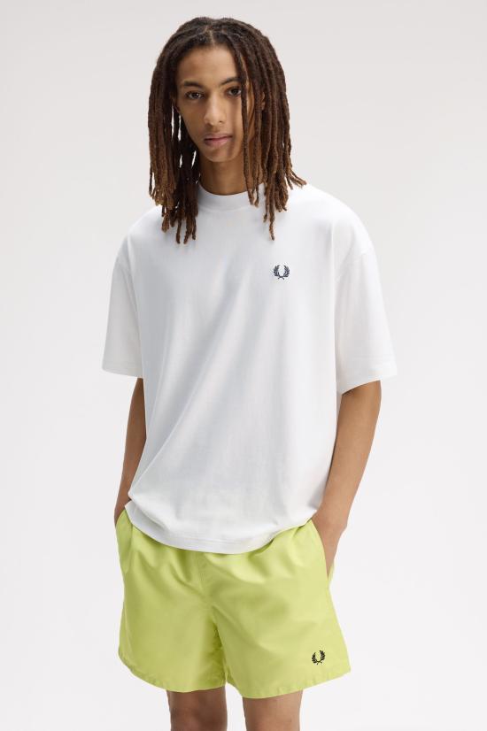 26SS 프레드페리 반팔 티셔츠 M2474 129 Snow white - FRED PERRY