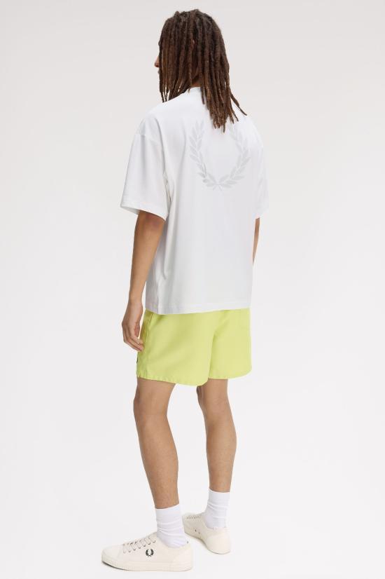 26SS 프레드페리 반팔 티셔츠 M2474 129 Snow white - FRED PERRY