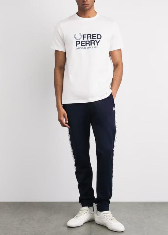 26SS 프레드페리 반팔 티셔츠 M2406 129 Snow white - FRED PERRY