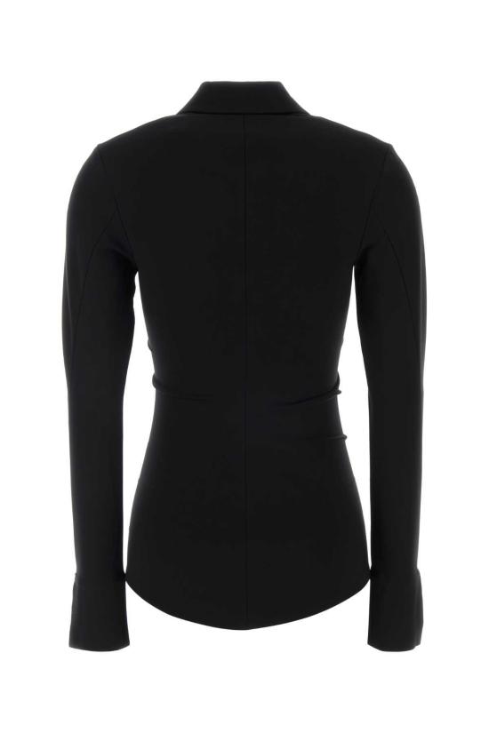  질샌더 블라우스 질 샌더 저지 셔츠 블랙 - JIL SANDER