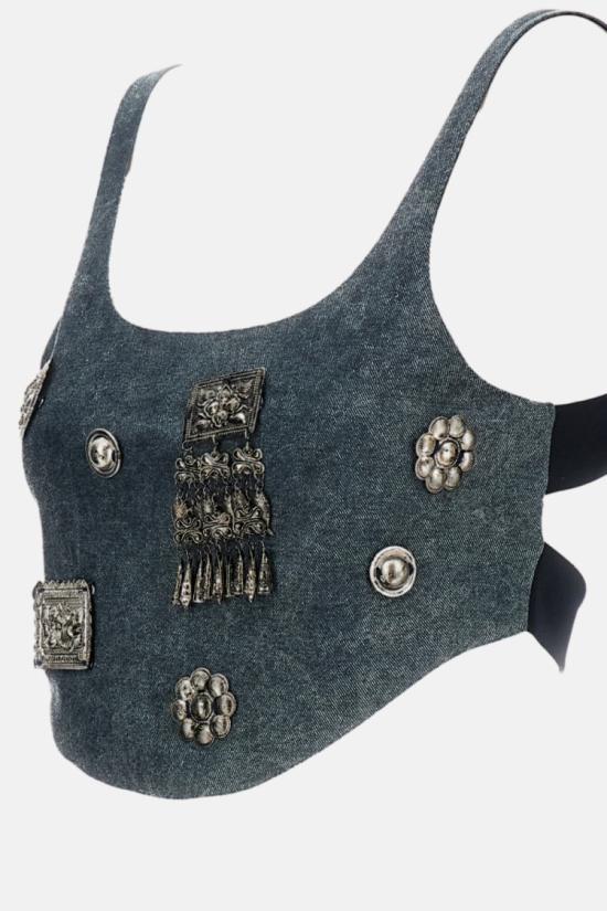 26SS 후이 탑 HW21GD3652NAVYBLUE Blue - HUI