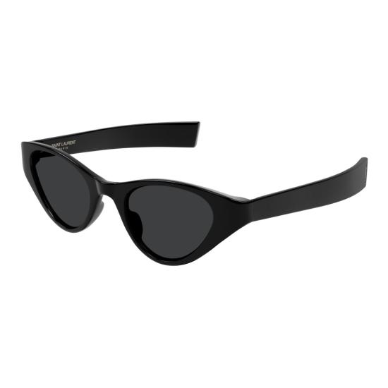 25FW 생로랑 선글라스 광택 있는 재활용 아세테이트 프레임의 캣아이 - SAINT LAURENT