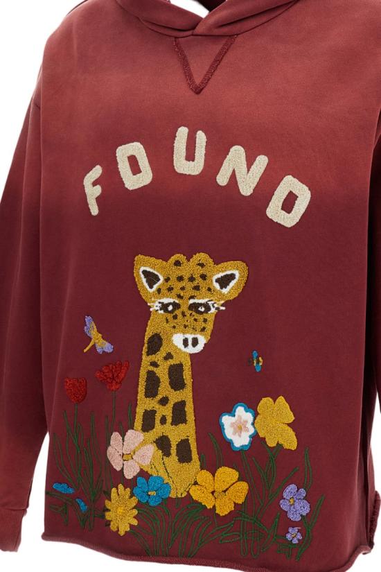 26SS Found 후드 티셔츠 FOSS26HO020126343 Burgundy - FOUND