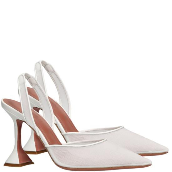 26SS 아미나 무아디 힐/펌프스 HOLLIMESHSLING95WHITE White - AMINA MUADDI