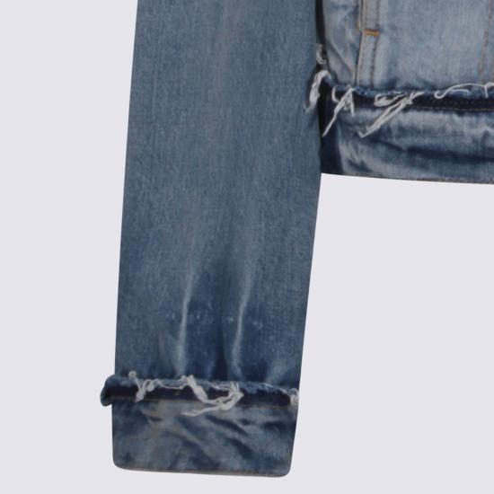  마르지엘라 데님 자켓 메종  크롭 데님 재킷 블루 - MAISON MARGIELA