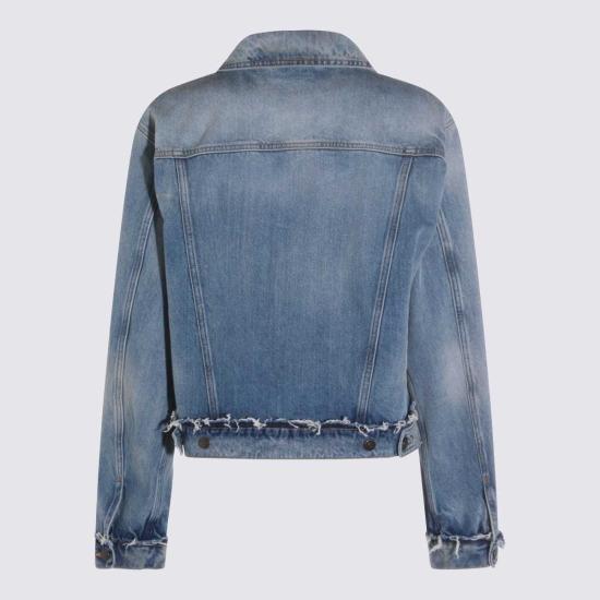  마르지엘라 데님 자켓 메종  크롭 데님 재킷 블루 - MAISON MARGIELA