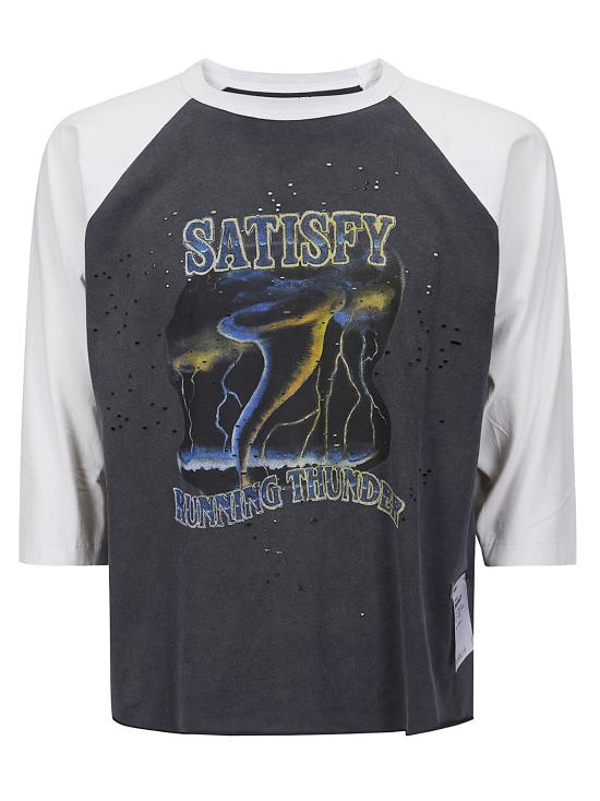 26SS 새티스파이 반팔 티셔츠 11096 11A20 Off White