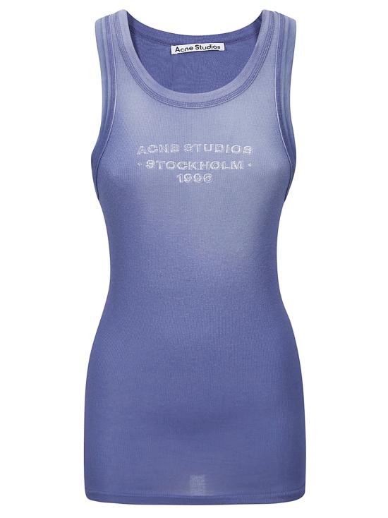 26SS 아크네 스튜디오 반팔 티셔츠 CL0443 BG3 NAVY