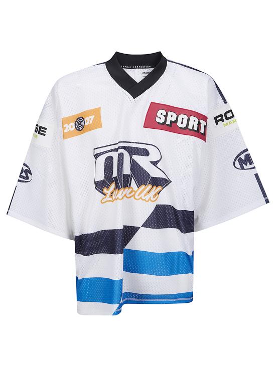 26SS 마틴로즈 반팔 티셔츠 129JT10063 WHT WHITE BLUE