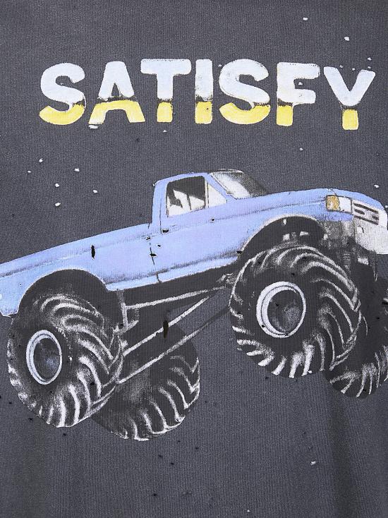 26SS 새티스파이 모스테크 티셔츠 11006 00A21 Aged Black - SATISFY