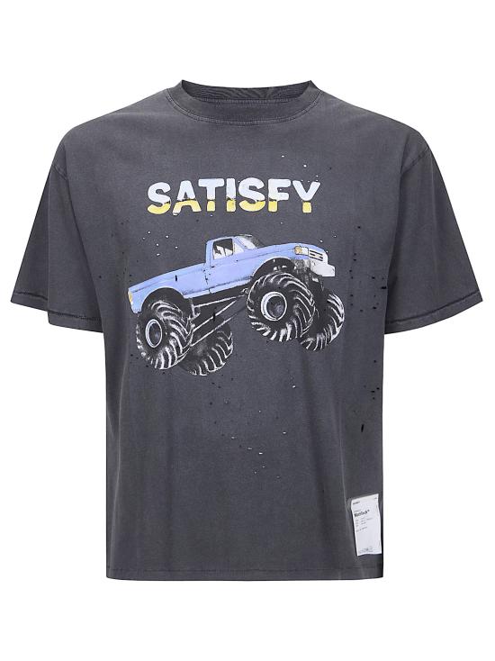 26SS 새티스파이 모스테크 티셔츠 11006 00A21 Aged Black