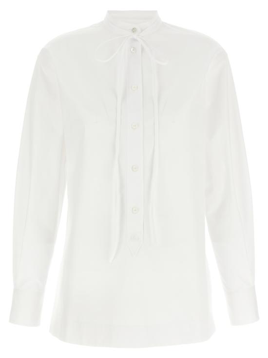  구찌 탑 더블 G 자수 셔츠 화이트