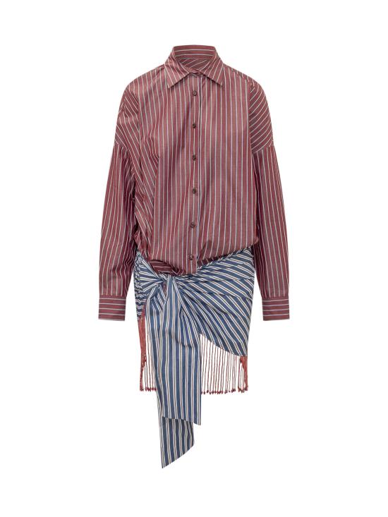 26SS 안다마네 원피스 TM190106ATNC197 874 ROUGE NOIR LIGHT BLUE