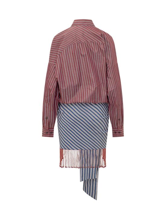 26SS 안다마네 원피스 TM190106ATNC197 874 ROUGE NOIR LIGHT BLUE - ANDAMANE