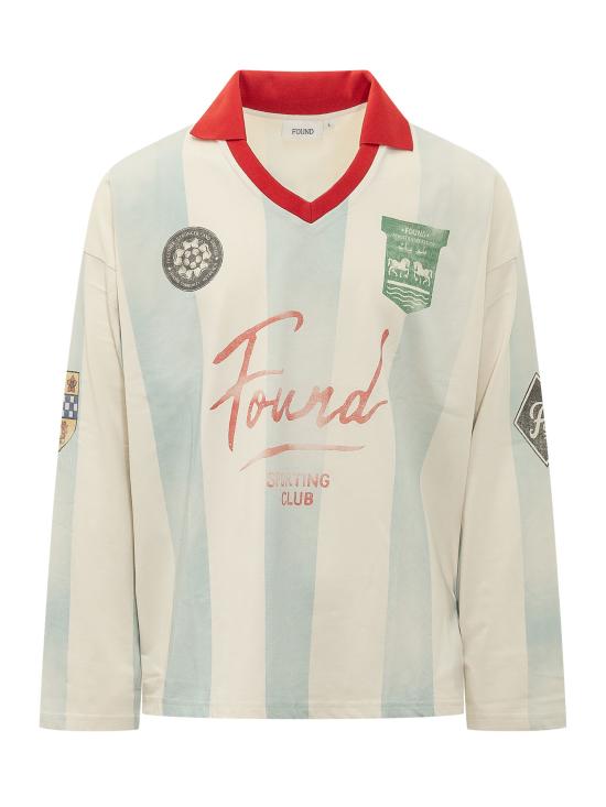 26SS FOUND 반팔 티셔츠 FOSS26TT01012 6355 OFF WHITE SKY BLUE