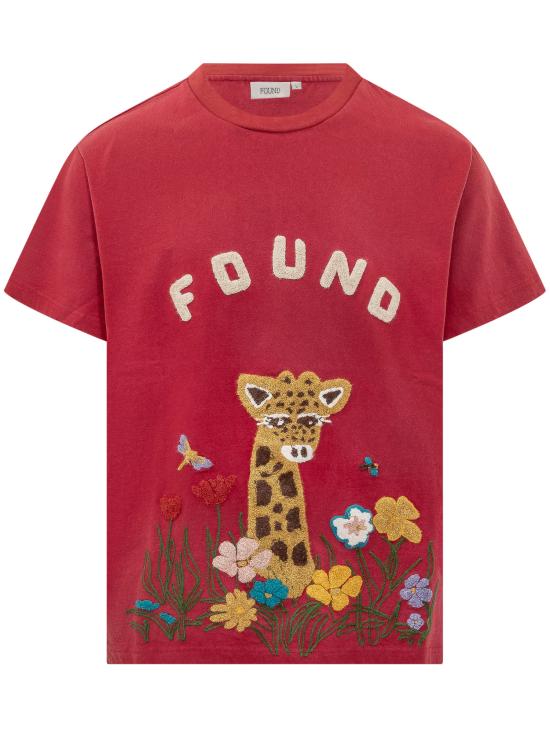 26SS FOUND 반팔 티셔츠 FOSS26TT09012 6343 WASHED BERRY