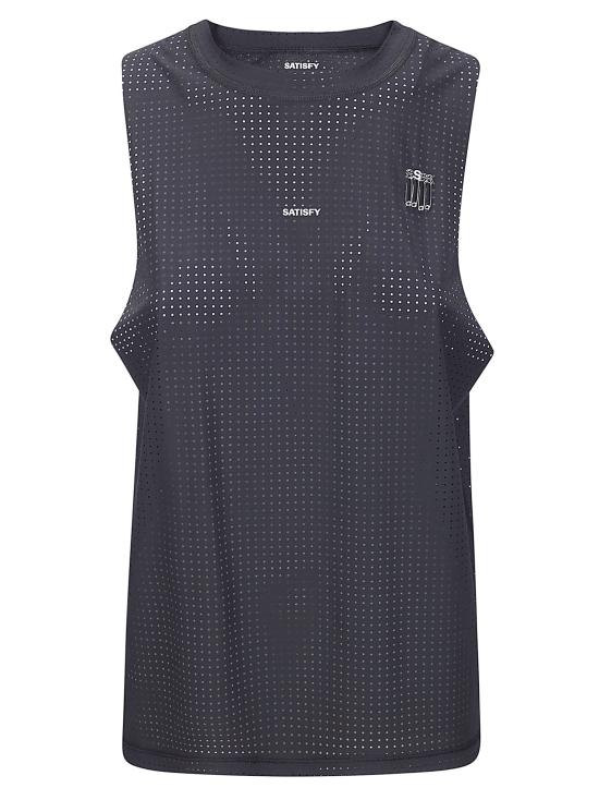 26SS 새티스파이 반팔 티셔츠 21025 00001 Black SA