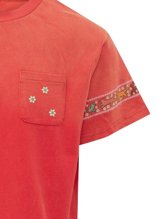 26SS FOUND 반팔 티셔츠 FOSS26TT14012 6364 WASHED RED - OTHER BRANDS