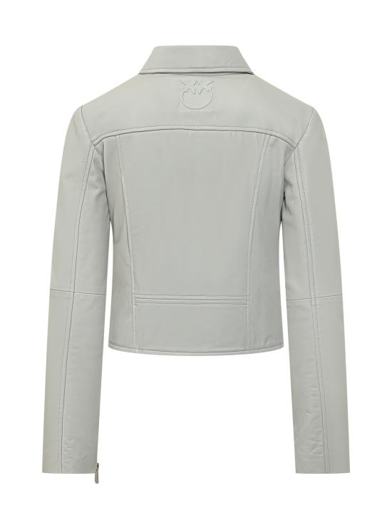 26SS 핑코 바이커 자켓 106247A32I I18 GRIGIO COLOMBA - PINKO
