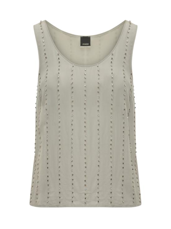 26SS 핑코 반팔 티셔츠 106214A31F I18 GRIGIO COLOMBA