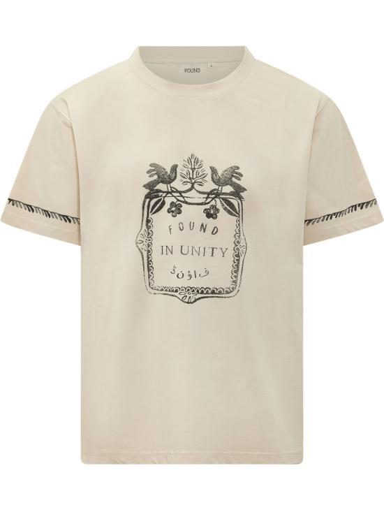 26SS FOUND 반팔 티셔츠 FOSS26TT18012 6369 OFF WHITE