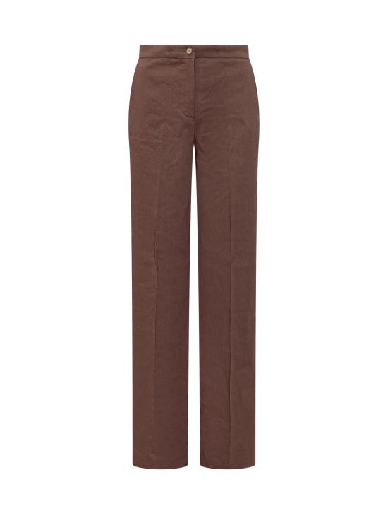 26SS 핑코 스트레이트 팬츠 104929A34I L78 MARRONE TERRA X PIANTE