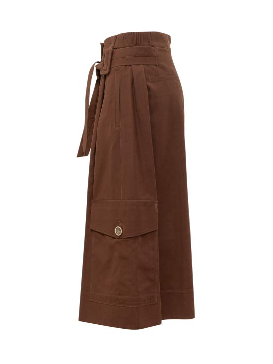 26SS 핑코 숏팬츠 106152A2ER L78 MARRONE TERRA X PIANTE - PINKO