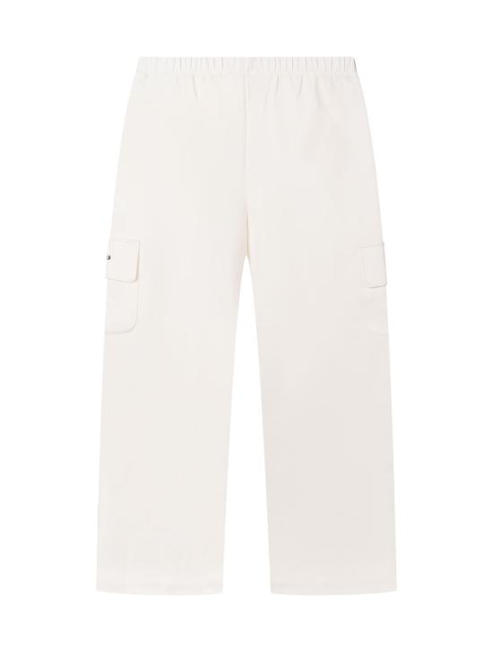 26SS [키즈] 팜앤젤스 스트레이트 팬츠 PGCJ011S26FLE001 002 OFF WHITE - PALM ANGELS