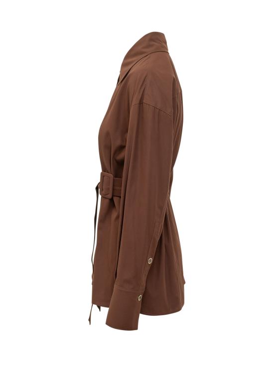 26SS 핑코 자켓 106153A2ER L78 MARRONE TERRA X PIANTE - PINKO