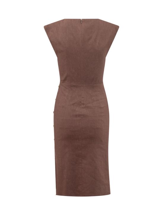 26SS 핑코 원피스 106521A34I L78 MARRONE TERRA - PINKO