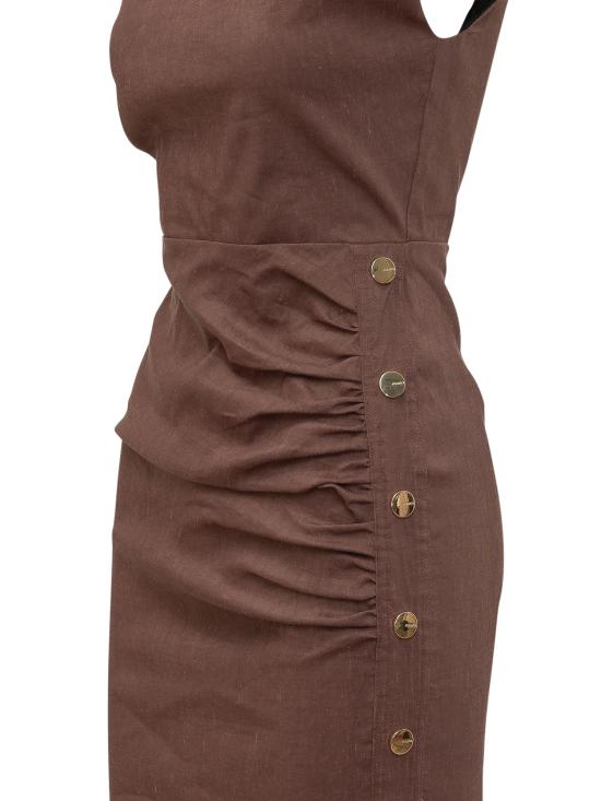 26SS 핑코 원피스 106521A34I L78 MARRONE TERRA - PINKO